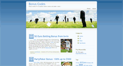 Desktop Screenshot of bonus-codes.eu